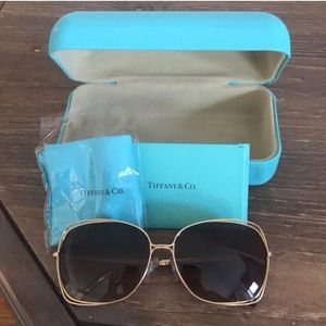 Tiffany Gold Sunglasses TF3026-b